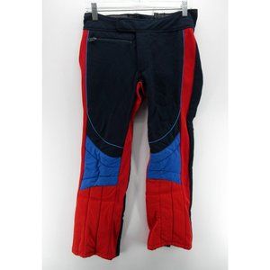 VINTAGE Roffe Pants Girls 12 Red Wool Ski Snow Ankle Zip 90s Japan Unisex